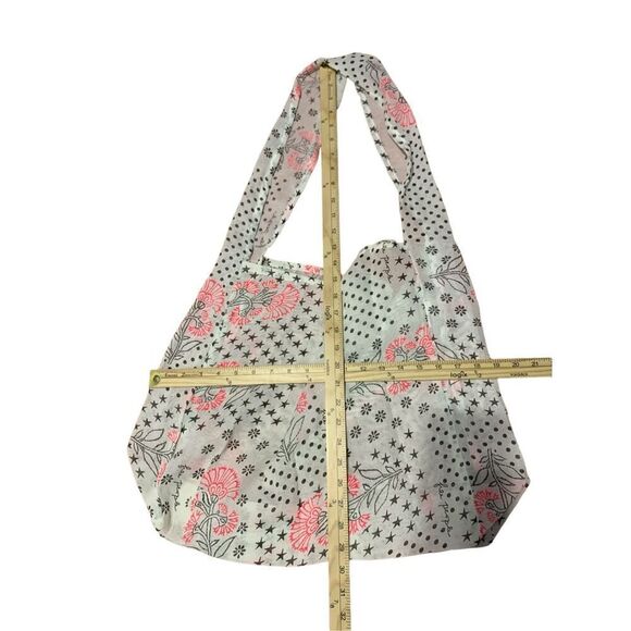 GREAT CONDITION FREE PEOPLE Block Print Gauzy Boho Medium Reusable Tote Bag - Be - Picture 4 of 4